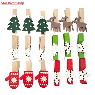 Wooden Clothespin Clips Office Party Decoration Accessories