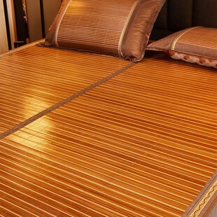 single mat bed rattan ice sided folding bamboo