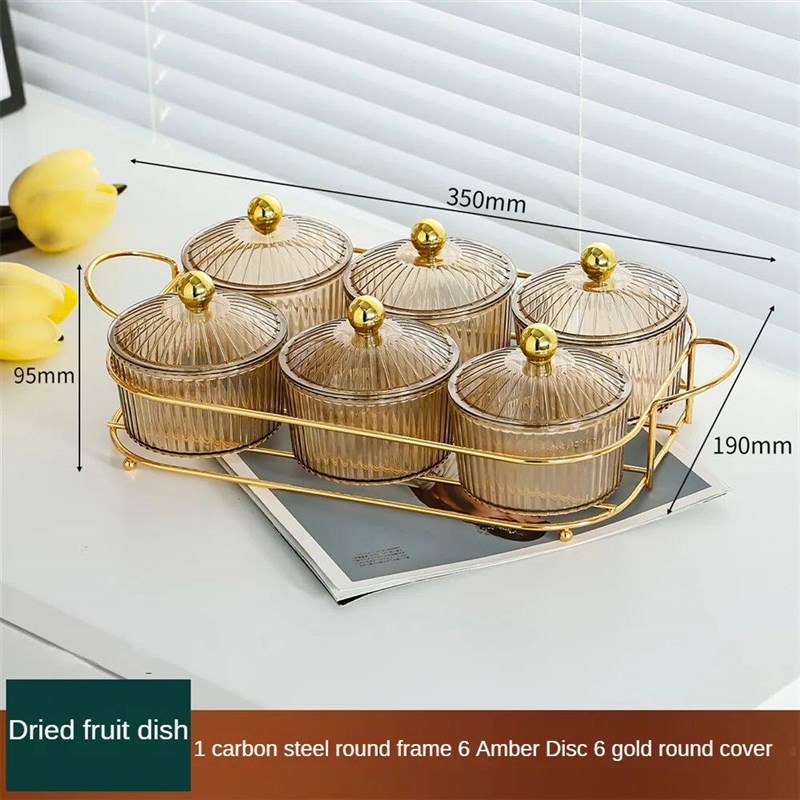 Nordic Fruit Snacks Serving Platter Dried Fruit Tray Cookies - 实物图