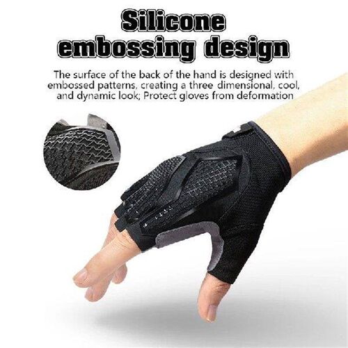Half-Finger Gloves Liquid Silicone Shock Absorption