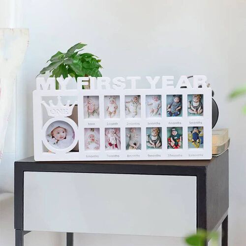 My First Year Baby Keepsake Frame 0-12 Months Pictures Photo