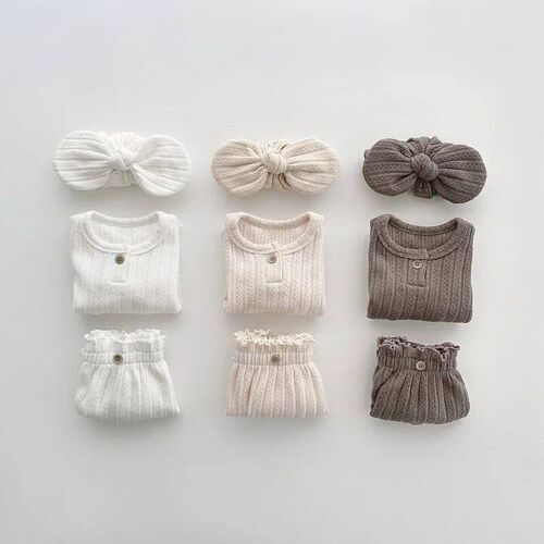0-24M Newborn Kid Baby Boys Girls Clothes Set Cotton Long Sl