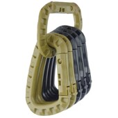 Set Plastic Steel 4Pcs Hook Carabiner Quick Webbing Tactical