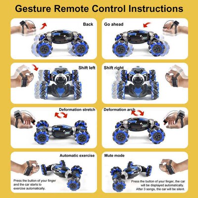 4WD 2.4GHz RC Car Remote Control Stunt Vehicle Gesture Induc