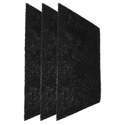 3pcs Activated Charcoal Filters 25x20cm Cuttable Kitchen