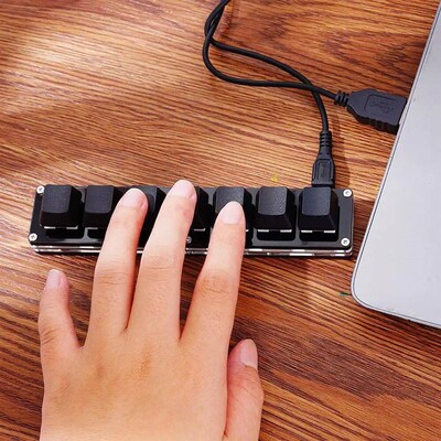 2/3/4/6/7/8/9/16 Keys Black Mini Keypad Numpad Mechanical Ke