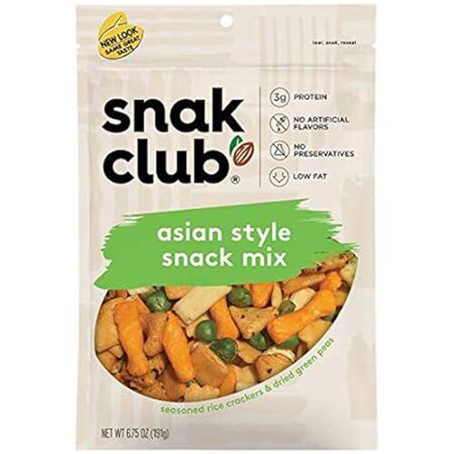 Snak Club Asian Style Snack Mix, 6.75 Ounce (Pack of 6)
