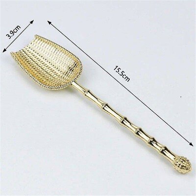 Retro Chinese Style Metal Tea Spoon Kung Fu Tea Ceremony