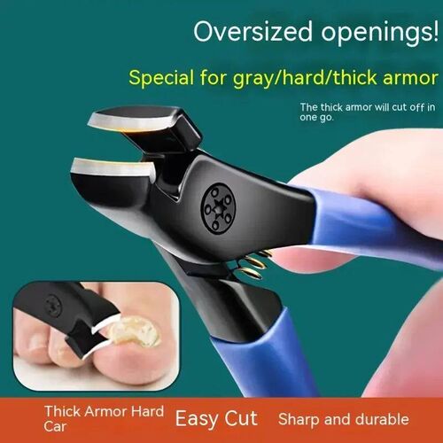 Professional Toenail Scissors Set - Extra Large Opening, Eas