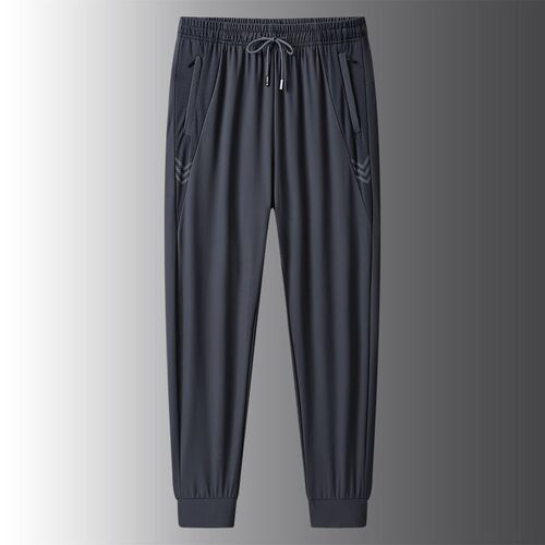 Ice Silk Pants Mens Summer Thin Loose Leg Quick-drying Stet
