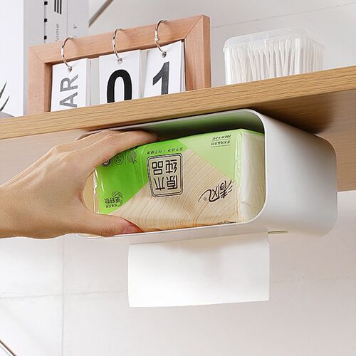 Wall Mounted Tissue Box Paper Towel Holder for Kitchen Offic