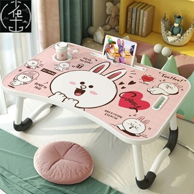 Small table on the bed, folding dormitory computer table电脑