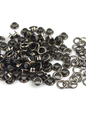 100sets 4mm Brass Eyelet with Washer Leather Craft Repair Gr