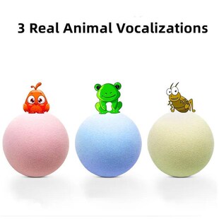 Cat Toys Balls Sound Frogs Birds Chirping Crickets EVA Balls