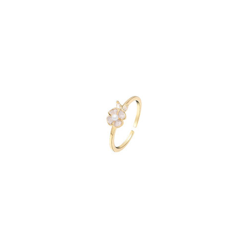 Camellia Open Ring Womens Design Niche Advanced Adjustable