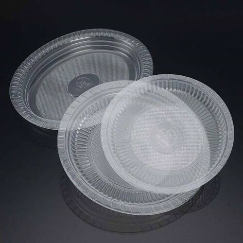 Disposable Transparent Plates Plastic Dishes Food Grade Tabl