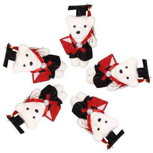 5 Pcs Graduation Season Dr Bear Decoration Flower Bouquet