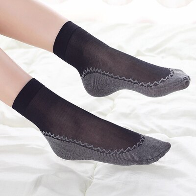 New 1Pair Spring Summer Women Soft Socks Casual Non-Slip Bot
