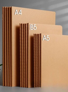 A4 B5 A5 Kraft Paper Notebook To-do Planner Notepad Book Vin