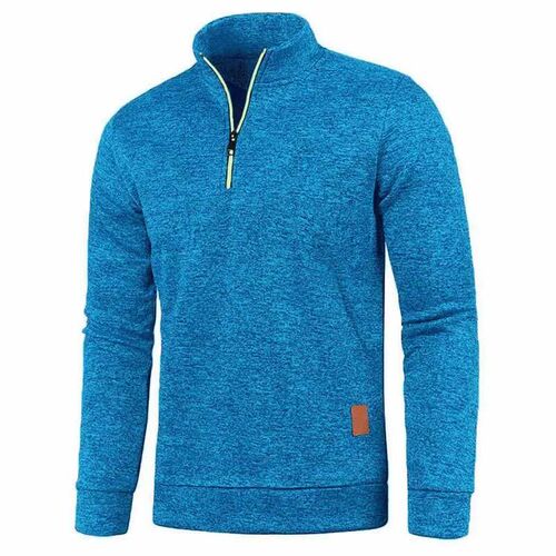 New Autumn Winter Mens Half Zipper Sweaters Pullover Turtlen