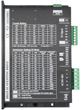 85协议8步进57驱动器DM52马达DM80时代超群脉冲串口通讯Modbu