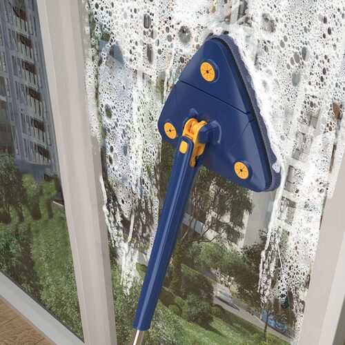 Triangle 360 Cleaning Mop Telescopic Household Ceiling Clean