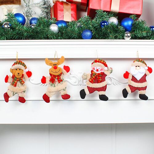 Christmas Tree DollPendant圣诞节跳舞老人雪人小公仔吊件挂件