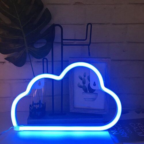 LED Cloud Design Neon Sign Night Light Art Decorative Lights