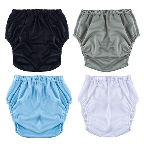 1pc Solid Color Waterproof iaper for Adults Washable Reusabl