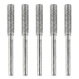 5 PCS Diamond Coated Cylinder Head Rotary Burr Set