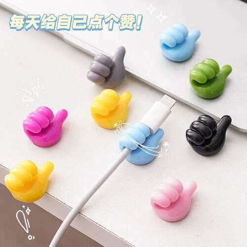Thumb Hook Multi-functional Data Cable Organizer, Wire Manag