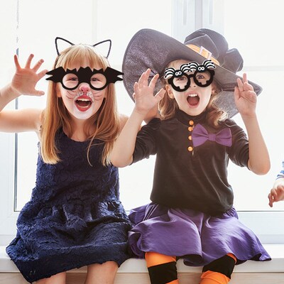 Halloween Party Decoration Funny Photo Props Paper Glasses F