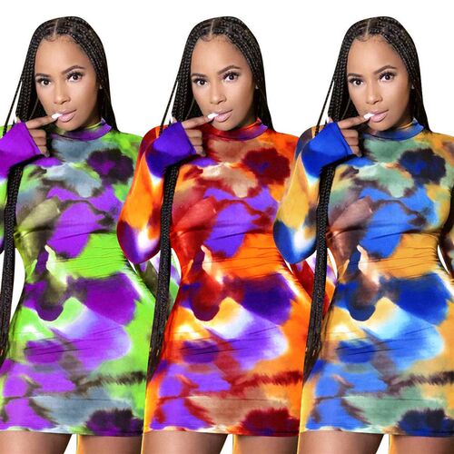 YD8297 New womens sexy tight dress womens clothing