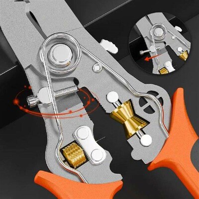 7-Inch Multi-Purpose Wire Stripper Durable High Carbon