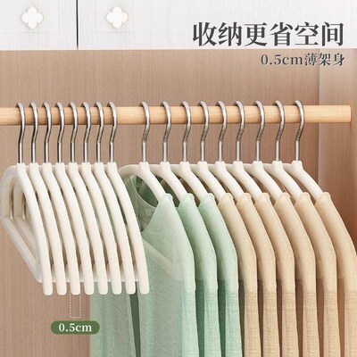 Velvet Hangers 10-Pack, Semi-Circular Design for Home Use, N