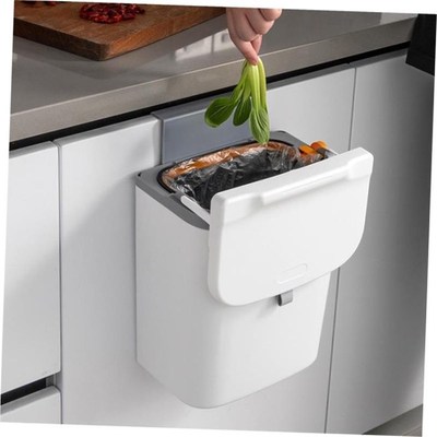 Rubbish Can Kitchen Toilet Trash with Press Lid Garbage Bin