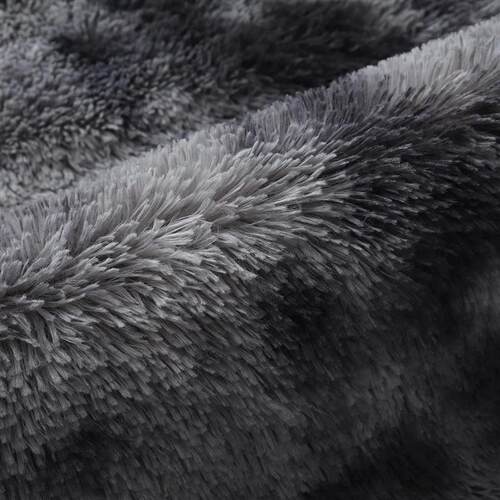 Gray Carpet for Living Room Plush Rug Bed Room Floor Fluffy