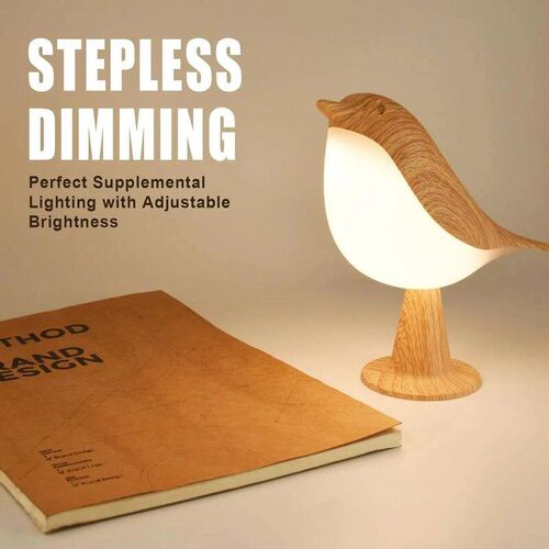 Small Desk Lamp, Bird Lamp Bedside Lamps with 3 Color Temper