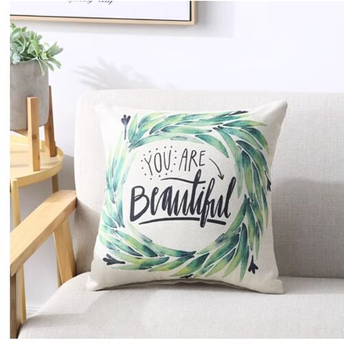 pillowcase pattern blue polyester throw pillow cushion cover