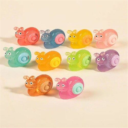 Luminous 3D Cartoon Snail DIY Accessories Cream Glue