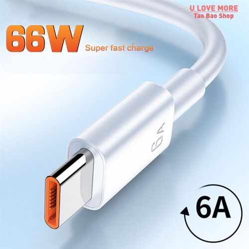 66W 65W 6A Super Dart Charger Cable Fast USB Type C Charging