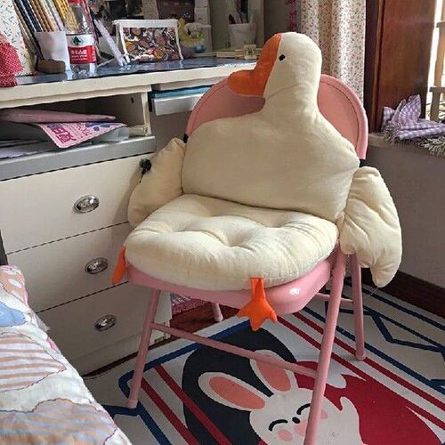 Cartoon Goose Cushion Office Chair Back Cushion Elastic Fluf