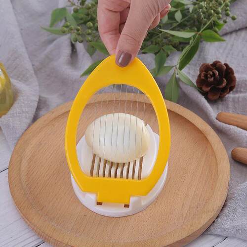 1pc Stainless Steel Multi-purpose Egg Cutter Light and Conve