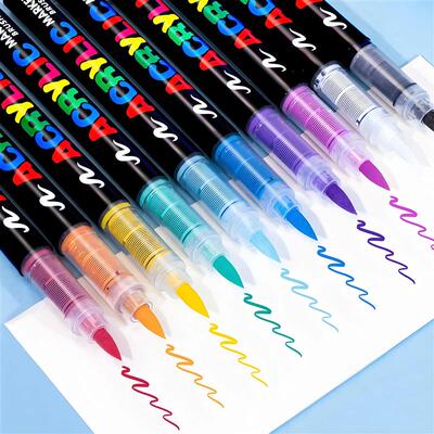 Acrylic Marker Pens  Soft Tip for DIY Art, Graffiti, Hand