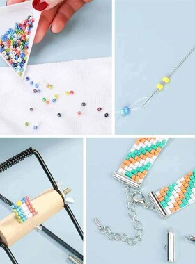 Weaving Beading Loom Easy-to-Use DIY Tool with Elastic Band
