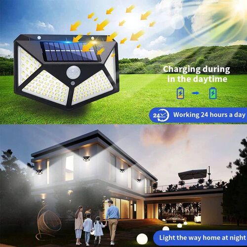 Solar Wall Lamp Four Side Sensor Light Led Solar Induction L