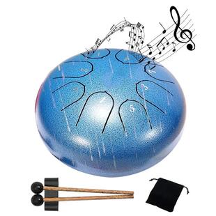6 Tones Steel Tongue Drum Outdoors Rain Drum Instrument Ethe