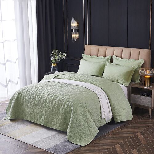 In Stock Water-washed tton Bed ver Three-piece Quilted Quilt