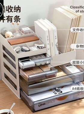 Office desk storage box drawer A4 file storage cabinet rack