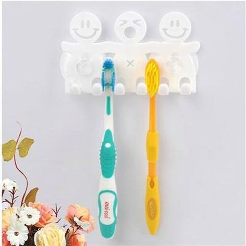 Portable Home Suction Hooks 5 Position Tooth Brush Holder Ba